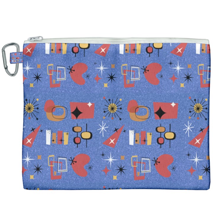 Blue 50s Canvas Cosmetic Bag (XXXL)