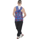 Blue 50s Men s Sleeveless Hoodie View2