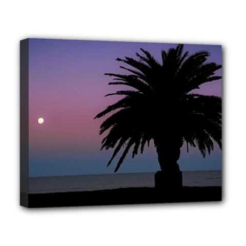 Sunset Coastal Scene, Montevideo Uruguay Deluxe Canvas 20  X 16  (stretched) by dflcprintsclothing