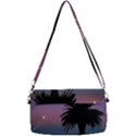 Sunset Coastal Scene, Montevideo Uruguay Removable Strap Clutch Bag View2