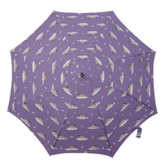 Cheerful Pugs Lie In The Clouds Hook Handle Umbrellas (Small)