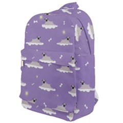 Cheerful Pugs Lie In The Clouds Classic Backpack by SychEva