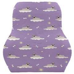 Cheerful Pugs Lie In The Clouds Car Seat Back Cushion  by SychEva