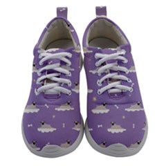 Cheerful Pugs Lie In The Clouds Athletic Shoes by SychEva