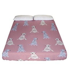 Dalmatians Favorite Dogs Fitted Sheet (california King Size) by SychEva