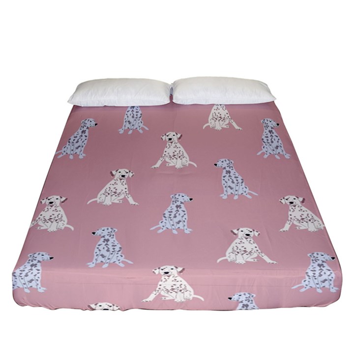 Dalmatians Favorite Dogs Fitted Sheet (California King Size)