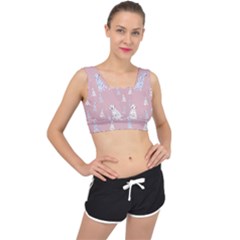 Dalmatians Favorite Dogs V-back Sports Bra by SychEva