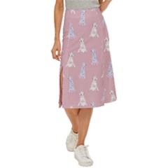 Dalmatians Favorite Dogs Midi Panel Skirt by SychEva