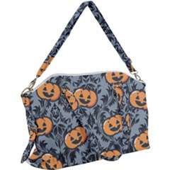 Halloween Jack O Lantern Canvas Crossbody Bag by NerdySparkleGoth