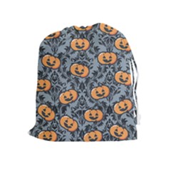 Halloween Jack O Lantern Drawstring Pouch (xl) by NerdySparkleGoth