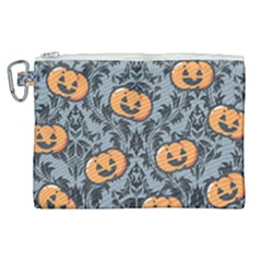 Halloween Jack O Lantern Canvas Cosmetic Bag (xl) by NerdySparkleGoth