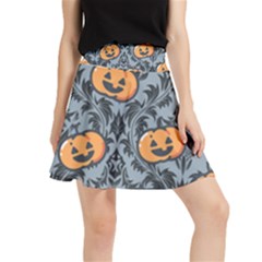 Halloween Jack O Lantern Waistband Skirt by NerdySparkleGoth