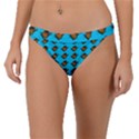 Monarch Butterfly Print Band Bikini Bottom View1