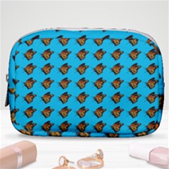 Monarch Butterfly Print Make Up Pouch (small) by Kritter