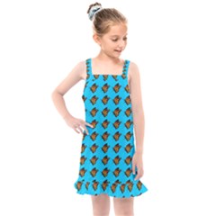 Monarch Butterfly Print Kids  Overall Dress by Kritter