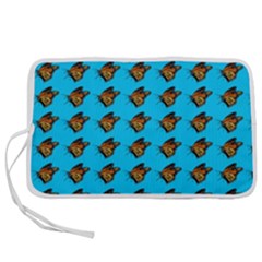 Monarch Butterfly Print Pen Storage Case (m) by Kritter