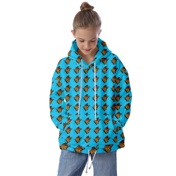 Monarch Butterfly Print Kids  Oversized Hoodie