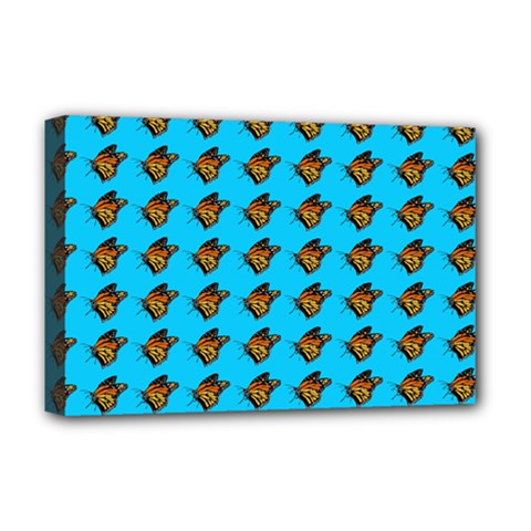 Monarch Butterfly Print Deluxe Canvas 18  X 12  (stretched) by Kritter