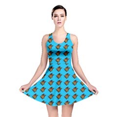 Monarch Butterfly Print Reversible Skater Dress by Kritter