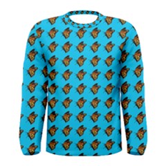 Monarch Butterfly Print Men s Long Sleeve Tee