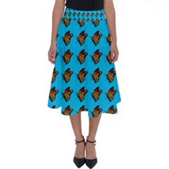 Monarch Butterfly Print Perfect Length Midi Skirt by Kritter