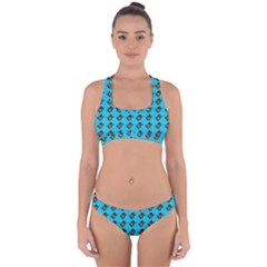 Monarch Butterfly Print Cross Back Hipster Bikini Set by Kritter