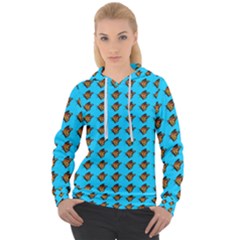 Monarch Butterfly Print Women s Overhead Hoodie