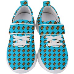 Monarch Butterfly Print Kids  Velcro Strap Shoes by Kritter