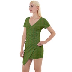 So Zoas Short Sleeve Asymmetric Mini Dress by Kritter