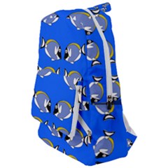 Powder Blue Tang Print Travelers  Backpack by Kritter