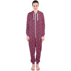 Pink Zoas Print Hooded Jumpsuit (ladies) 