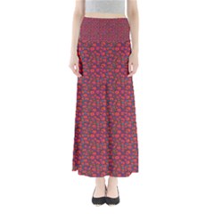 Pink Zoas Print Full Length Maxi Skirt by Kritter