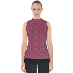 Pink Zoas Print Mock Neck Shell Top by Kritter