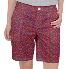 Pink Zoas Print Pocket Shorts by Kritter