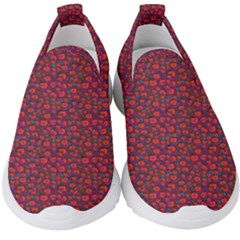 Pink Zoas Print Kids  Slip On Sneakers by Kritter