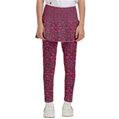 Pink Zoas Print Kids  Skirted Pants by Kritter