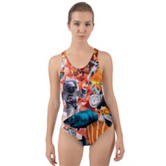 Point Of Entry Cut-out Back One Piece Swimsuit by impacteesstreetwearcollage