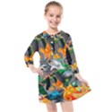 Point Of Entry 4 Kids  Quarter Sleeve Shirt Dress View1