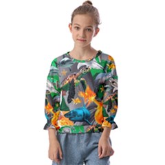 Point Of Entry 4 Kids  Cuff Sleeve Top