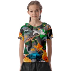 Point Of Entry 4 Kids  Frill Chiffon Blouse by impacteesstreetwearcollage