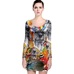 Point Of Entry 3 Long Sleeve Bodycon Dress