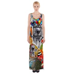 Point Of Entry 3 Thigh Split Maxi Dress by impacteesstreetwearcollage