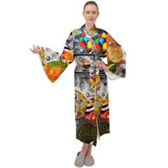 Point Of Entry 3 Maxi Velour Kimono by impacteesstreetwearcollage