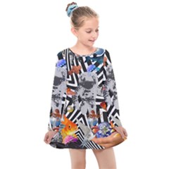 Point Of Entry 2 Kids  Long Sleeve Dress by impacteesstreetwearcollage