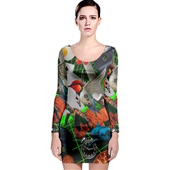 Through Space And Time Long Sleeve Bodycon Dress by impacteesstreetwearcollage