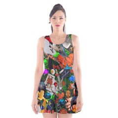 Through Space And Time Scoop Neck Skater Dress by impacteesstreetwearcollage