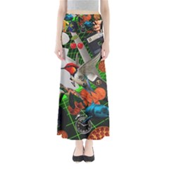 Through Space And Time Full Length Maxi Skirt by impacteesstreetwearcollage