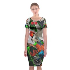 Through Space And Time Classic Short Sleeve Midi Dress by impacteesstreetwearcollage