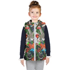 Through Space And Time Kids  Hooded Puffer Vest by impacteesstreetwearcollage