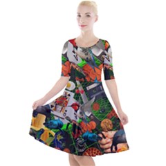 Through Space And Time Quarter Sleeve A-line Dress by impacteesstreetwearcollage